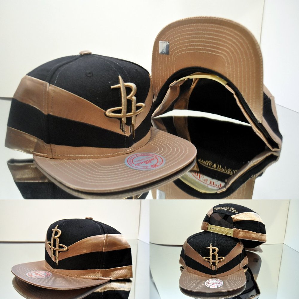 🧢Mitchell & Ness NBA Houston Rockets Snapback Hat